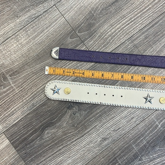 Silver Star & Coin Belt and purple belt bundle (M/L) main image 3